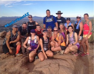 #RunEatTweetAZ Group Photo Camelback 7.20.14