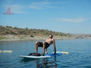 Yoga:SUP Jul 12 - Evan bridge pose