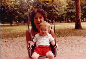 Mom and me as a baby
