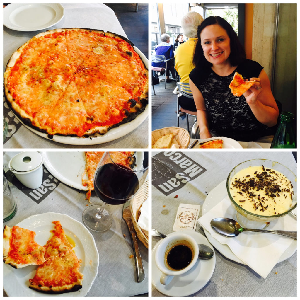 Pizza in Rome collage