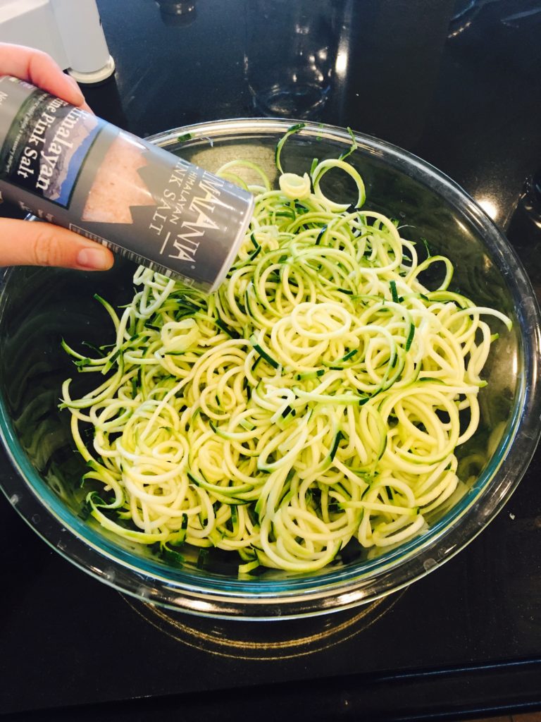 Salt on zoodles